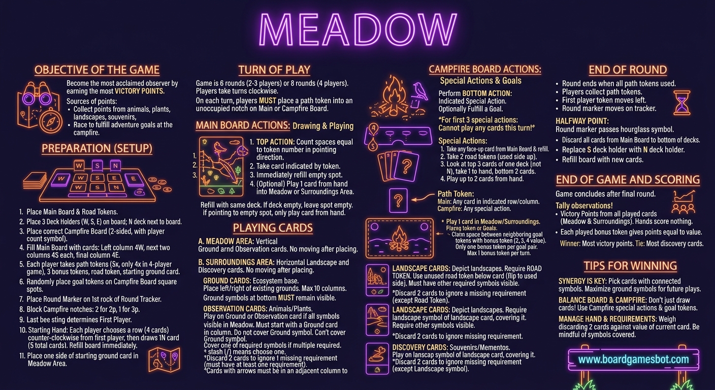 How to Play Infographic Meadow