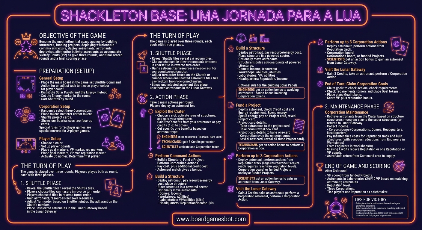 How to Play Infographic Shackleton Base: A Journey to the Moon
